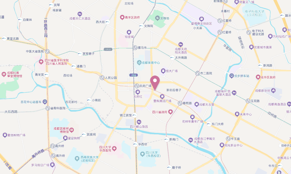 成都中环广场位置地图